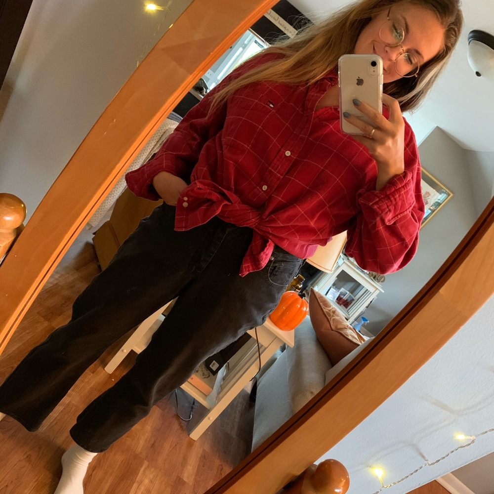 Tommy Hilfiger oversized plaid flannel